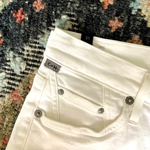 CoH high rise crop skinny white jeans/pants - Picture 4 of 12